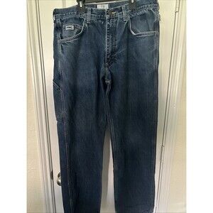 Tyndale Jeans Mens 36x34 Blue Flame Resistant Workwear Denim Made USA 1230T FR